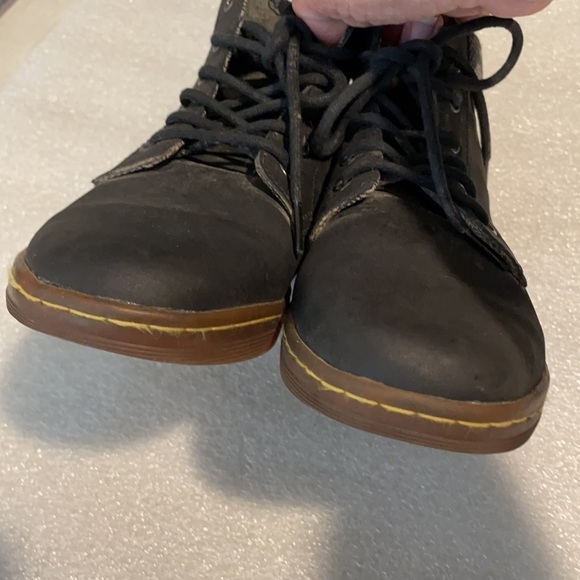 Dr Martens Maelly black leather with padded collar Maelly sneaker boots lace-up - Picture 3 of 12